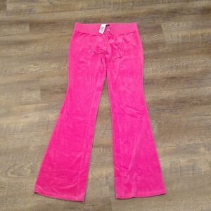 Pink Juicy Couture Velour Track Pants